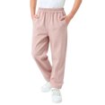 thumbnail image 2 of Falkdiz Boys Pants Outdoor Straight Leg Pockets Winter Sport Relaxed fit Pantalones Trousers for Boys Elastic Waist, Pink, Size: 11-12 Years, 2 of 6