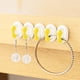 thumbnail image 1 of Soporte De Gancho De Plástico Ganchos de pared multiusos amarillos desmontables sin taladro (paquete de 1) JASKFLY, 1 of 9