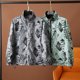 thumbnail image 4 of Nuevo producto de otoño, chaqueta informal de doble cara adelgazante con cuello alto y estampado de moda de color sólido para hombres, 4 of 5