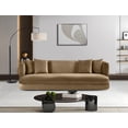 thumbnail image 2 of Meridian Furniture Alder Beige Velvet Sofa, 2 of 17