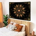 thumbnail image 3 of Gojian Boho Floral Mandala Tapestry Wall Hanging Pink Bohemian Flower Medallion Tapestry Aesthetic Watercolor Hippie Indian Small Tapestries for Bedroom Living Room Dorm Decor, 3 of 6