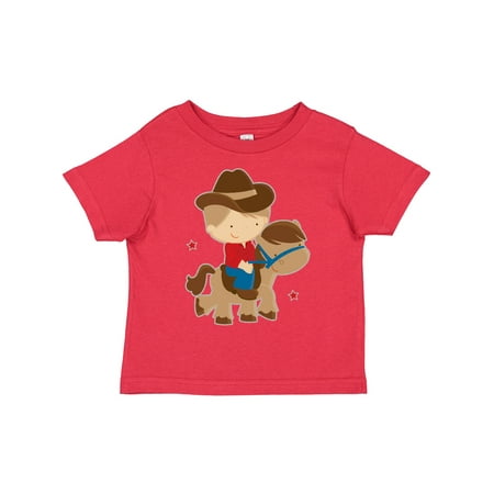 

Inktastic Cowboy Boy on Pony Boys Toddler T-Shirt