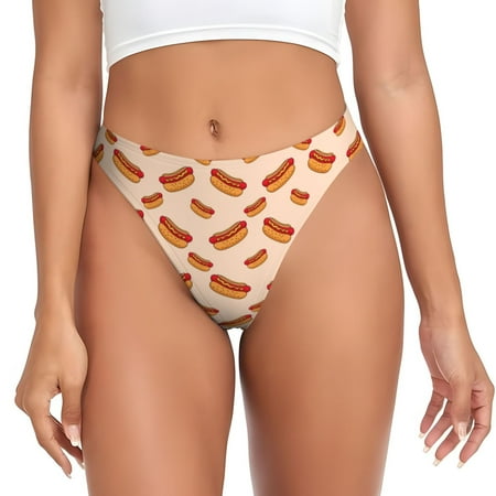 Lukts s Hot Dog 2 for G-String Thongs for Women -Sexy Low-Rise Panties with A Stretchy T-back  Perfect for Any Outfit  Available in XS-4XL-X-Small