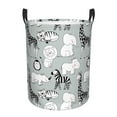thumbnail image 1 of Fotbe African Animals Cesto de Ropa con Asas, Cesto Impermeable de Gran Capacidad, Bolsa de Lavado para Dormitorio, Cesto de Ropa con Ruedas y Asas-Medium, 1 of 6