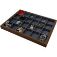 thumbnail image 4 of Yazoeia Jewelry Storage Tray Showcase Multipurpose Divided Jewelry Container Jewelry Case for Anklet Rings Earring Necklace Bracelet, 24 grid CJB12-1772, 4 of 7