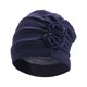 thumbnail image 2 of Turbante de poliéster Minnieouse para mujer gorro decorativo tradicional lavable color sólido Azul oscuro, 2 of 6