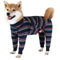 thumbnail image 1 of Lovebay Pet Clothes Dog Stripe Shirt Puppy Pajamas 4 Legs Jumpsuit for Medium Large Dog Sleepwear Onesies,XS-3XL, 1 of 12