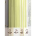thumbnail image 6 of Yellow White Stripe Sheer Curtains 84 Inch Length 2 Panels Set, Modern Rustic Vertical Striped Voile Window Treatment Rod Pocket Curtains Sheers Drapes for Bedroom/Living Room/Kitchen 52"x84"x2, 6 of 7