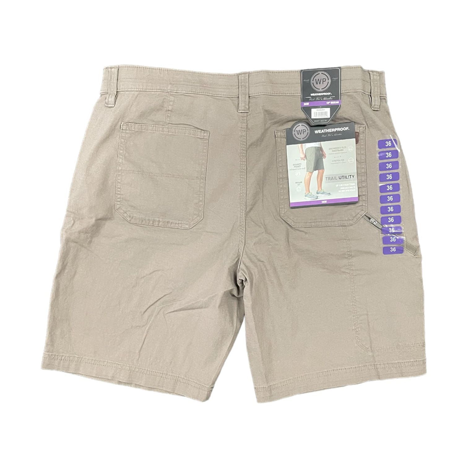 WP Weatherproof Men's Stretch Ripstop Trail Utility Shorts WP Weatherproof Men's Stretch Ripstop Trail Utility Shorts
