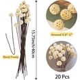 thumbnail image 2 of 20 Pcs Artificial Craspedia Billy Balls Flowers,Happon Bill Balls Flower Pick,Faux Fall Craspedia Decorations for Wedding Flower Arrangements DIY Home Décor, 2 of 5