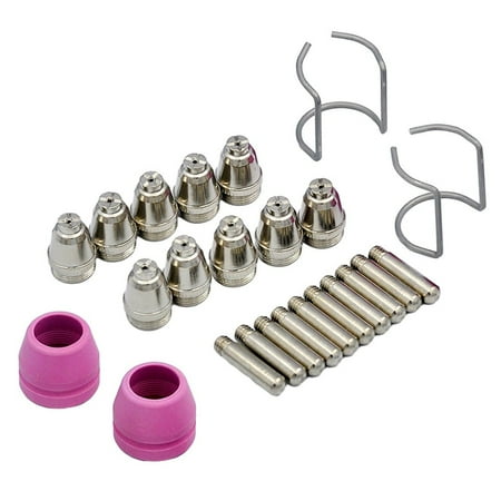 

Plasma Cutter Torch Consumables .045In 24Pcs Cutting Torch Nozzles Tips Kit