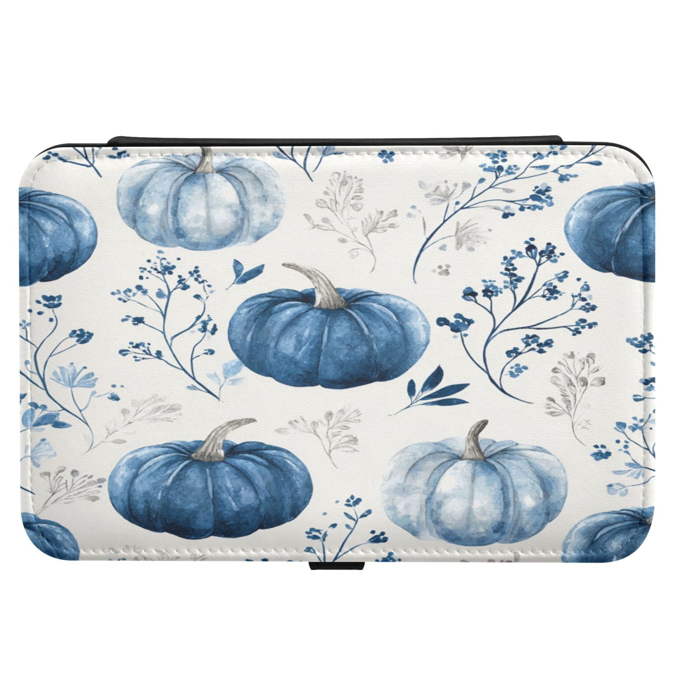 Leather Jewelry Box Travel Jewelry Storage Earrings Necklace Bracelet Watch Brooch Storage Blue Pumpkin
