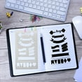 thumbnail image 1 of DPTALR Plastic Planner Stencils Journal Notebook Diary Scrapbook DIY Drawing Template, 1 of 9