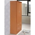 thumbnail image 4 of Allora 2 Door Armoire with 2 Drawers and Clothing Rod in Cherry, 4 of 5