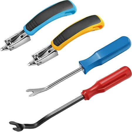 4 Pieces Tack Puller Set, Staple Remover Tool for Upholstery and ...