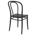 thumbnail image 3 of 33.5" Black Stackable Patio Armless Dining Chair, 3 of 8