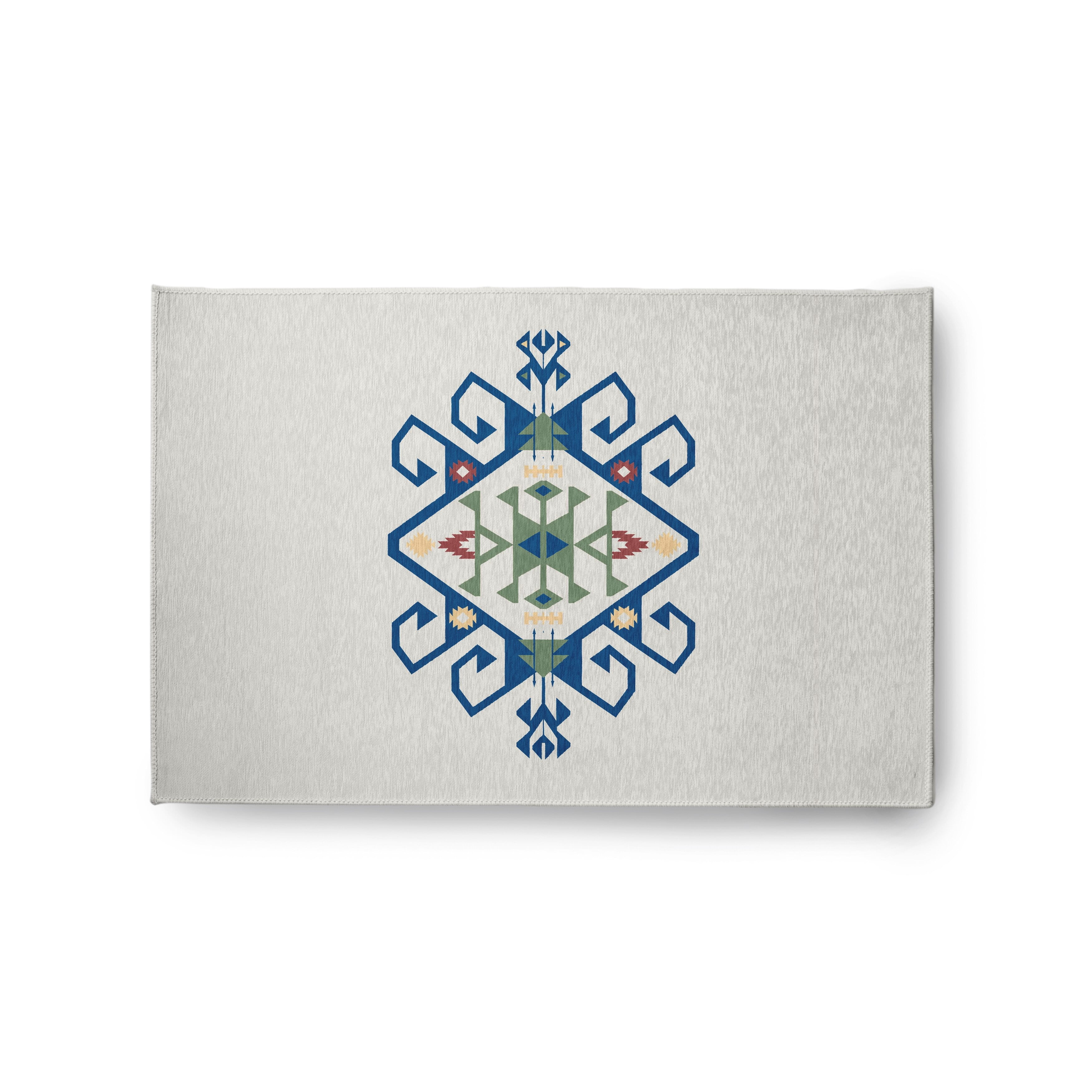 Simply Daisy 2' x 3' Pepper Southwest Medallion Spring Chenille Rug