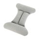 thumbnail image 2 of Almohada de aire flocada para cama, portátil, plegable, ergonómica, para la cintura, para silla Gris, 2 of 9