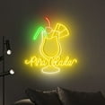 thumbnail image 2 of Handmadetneonsign Pina Colada Cocktail Neon Sign, Cocktail Neon Sign, Liquor Wall Art Decor, Bar Wall Decor 51812, 2 of 5