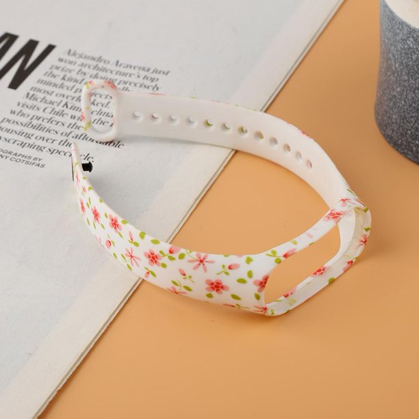 Correa de muñeca de pulsera de banda de reloj impresa de silicona para Xiaomi Mi Band 3 (G)