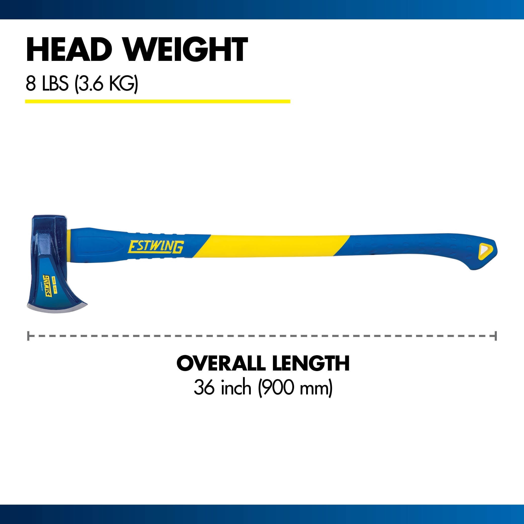 Estwing 8 lb Maul with 36" Fiberglass Handle