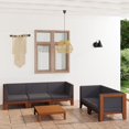 thumbnail image 1 of vidaXL 6 Piece Garden Lounge Set with Cushions Solid Acacia Wood, 1 of 10