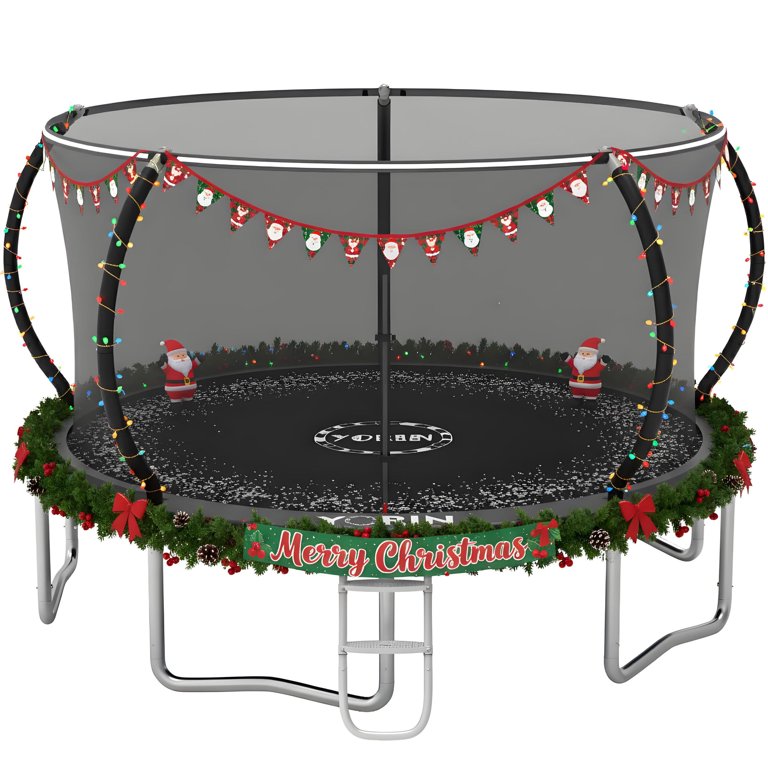 YORIN Trampoline, 14FT 16FT 12FT 10FT Trampoline with Enclosure