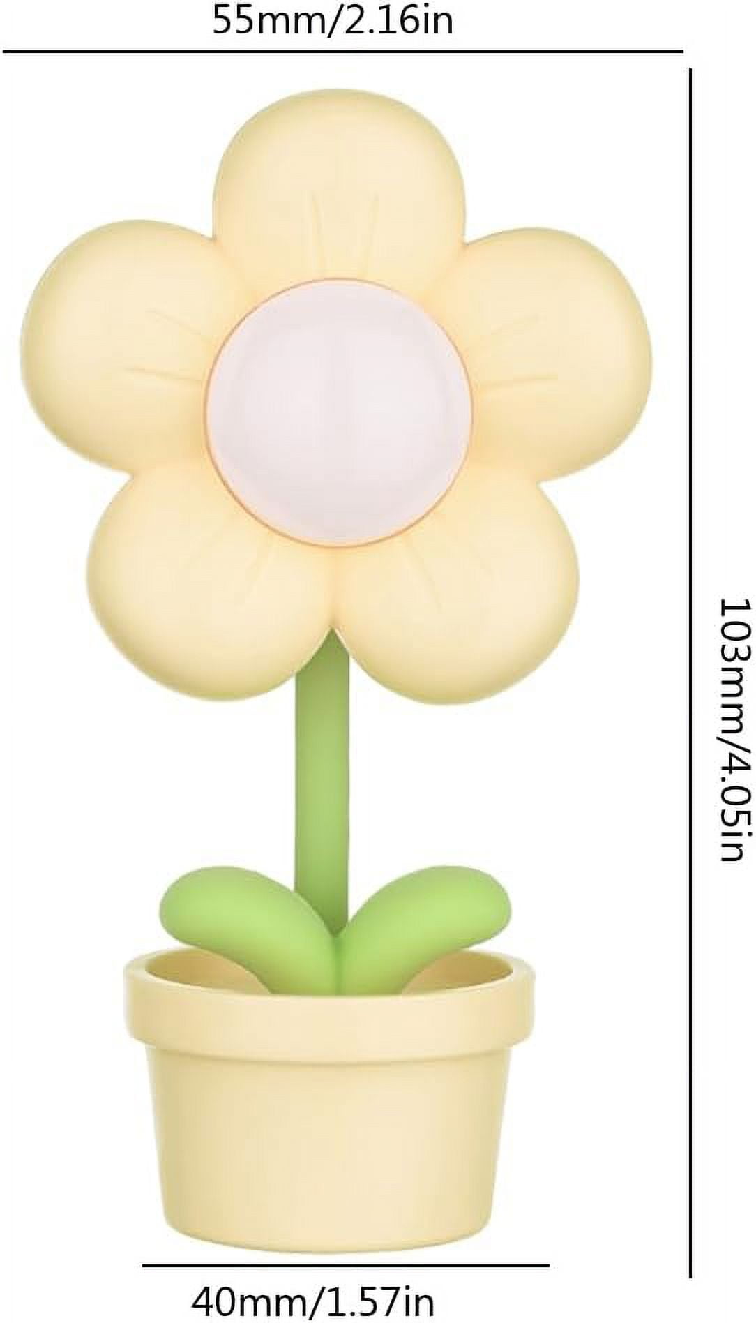 LINLIN Night Light Kids,Mini Cute Flower Night Lights,Creative Bedside Lamp Adjustable Cute Flower Ambient Light Night Lamp,Baby Night Light for Kids Boys Girls Childrens Students Gift