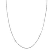 JEWELRY ADDICT 14K White Gold Men & Women's 20" 2.30mm Flat Mariner Chain Necklace