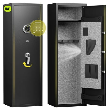 Silkight 4-6 Long Gun Safe - Metal Gun Cabinet with Digital Keypad Fire-Resistant Rifle