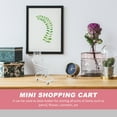 thumbnail image 2 of MasteelfCA Chic Supermarket Handcart Mini Trolley Models Creative Mini Shopping Cart, 2 of 8