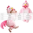 thumbnail image 3 of ZHANGDER Plush Flannel Hooded Romper Jumpsuit Chick Costume for Baby Toddler Dress Up Party, 3 of 8