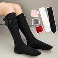 thumbnail image 3 of URMAGIC Little Girl's Knee High Socks Over Calf Kids Overknee Stockings Bow Style, 3 of 6