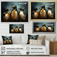 thumbnail image 4 of Designart "Chic Penguins On A Chilly Day" Penguin Floater Framed Wall Art Prints, 4 of 5