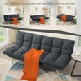 thumbnail image 7 of HONEY HOME Sofa Bed Futon,Convertible Sleeper Bed Couch with 4 Reclining Backrest &Armrest,68" Comfy Cloud Sofa Loveseat for Small Living Room Office, 7 of 7