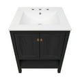 thumbnail image 4 of Château 24" Freestanding Bathroom Vanity in Black Oak with 3-Hole Widespread Sink Top, 4 of 5