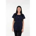 thumbnail image 6 of USBD Crew Neck Post Mastectomy Shirt with Drain Pockets Color: Navy, Size: X-Large, 6 of 6