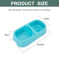 thumbnail image 2 of Plastic Pet Bowls Dog Supply Food Feeding Bowl Cat Water Dish Feeder,blue, 2 of 5