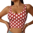 thumbnail image 1 of Fotbe Fire Symbols Sujetador Deportivo Largo sin Aros para Mujer con Almohadillas y Soporte Medio, Transpirable y Absorbente, Camiseta Tipo Chaleco o Tank Top-Small, 1 of 8