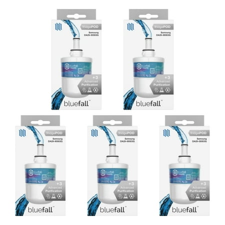 Samsung DA29-00003G Refrigerator Water Filter. Compatible Replacement Refrigerator Water Filter for Samsung DA29-00003G by Bluefall - VALUE PACK 5