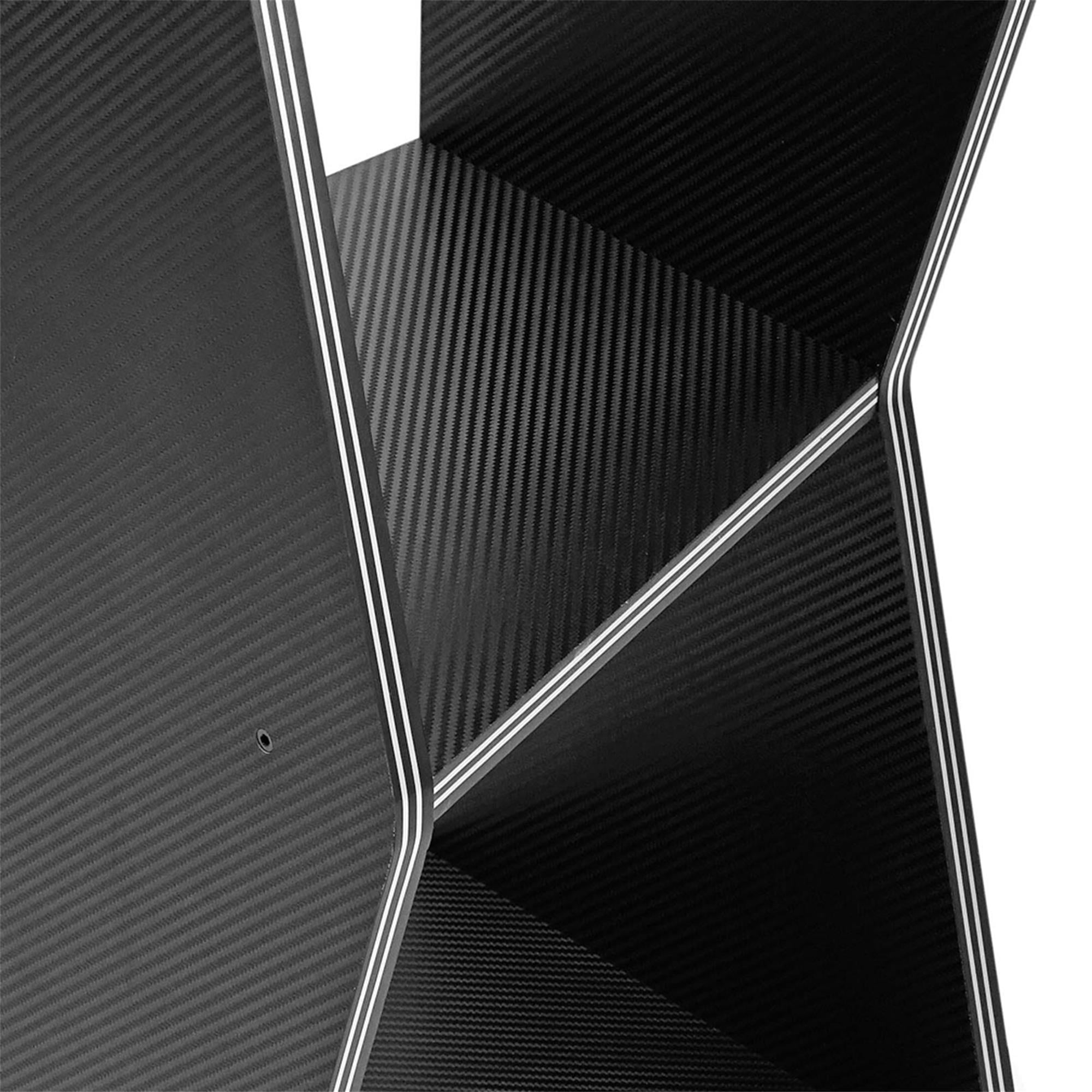Finihen 3-Tier Geometric Book Shelf Bookcase, Wood Narrow Bookshelves Storage Organizer Display Rack for Bedroom Home Office, Black Finihen 3-Tier Geometric Book Shelf Bookcase, Wood Narrow Bookshelves Storage Organizer Display Rack for Bedroom Home Office, Black