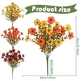 thumbnail image 3 of 1 Pc Artificial Flowers UV Resistant Outdoor Plants No Fade Faux Plastic Shrubs Fake Silk Flowers Window Box Garden Porch Home Decoration, 7.87x13.78 Inch, B, 3 of 9