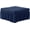 Dark Blue, variant on Stretch Ottoman Covers, 3D Bubble Lattice Ottoman Slipcovers with Ruffled Skirt Footstool Modern Furniture Protector Bubble Covers for Living Room and Bedroom (Light Brown)