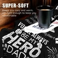 thumbnail image 6 of Gifts for Dad Birthday Gifts for Dad Gifts for Father''s Day from Daughter Son Best Dad Ever Gifts for Dad Who Have Everything Christmas Valentine''s Day Gifts for Dad Throw Blanket 50"x60" Black, 6 of 6