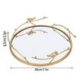 thumbnail image 3 of JZCHUNTOY Iron Bird Mirror Tray 1PC, Elegant Design, Durable Material, Great for Jewelry and Cosmetics Display, 3 of 8