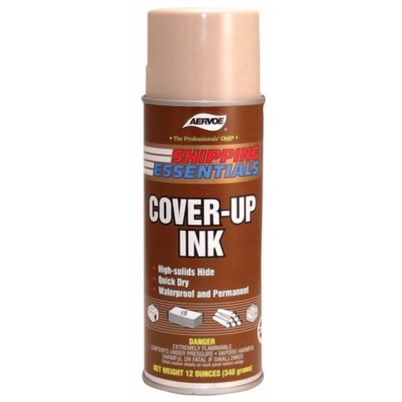 Aervoe Industries Cover-Up Ink, 12-oz. Aerosol Can, Tan - 12 CAN (205-2811)