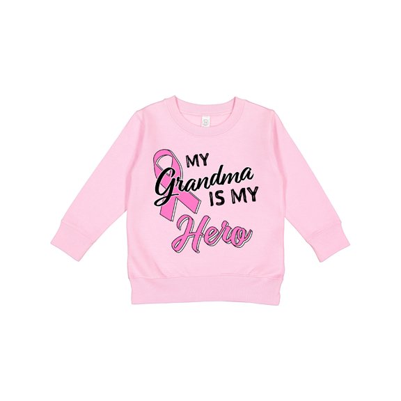 Inktastic My Grandma is My Hero Breast Cancer Awareness Toddler Sweatshirt