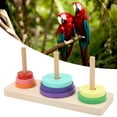 thumbnail image 4 of Bird  Game Puzzle Toy, Bite Resistance Reduce Anxiety Colorful Safe  Educational Toy  For Parrots, 4 of 8