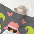 thumbnail image 2 of Pofeuu Summer Gnome 1 Print Puppy Blanket,Dog Blankets,Pet Blanket Cozy Cat Blankets for Indoor Cats, Fuzzy Pet Blanket for Kitten Doggy Dog Blankets-Medium, 2 of 8