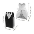thumbnail image 2 of Houderco 100Ud Cajas Para Dulces De Boda En Colores Surtidos Para Detalles Elegantes Y Románticos, 2 of 6